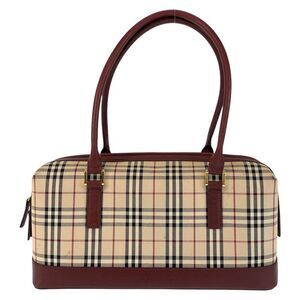 Burberry Canvas Leather Shoulder Bag